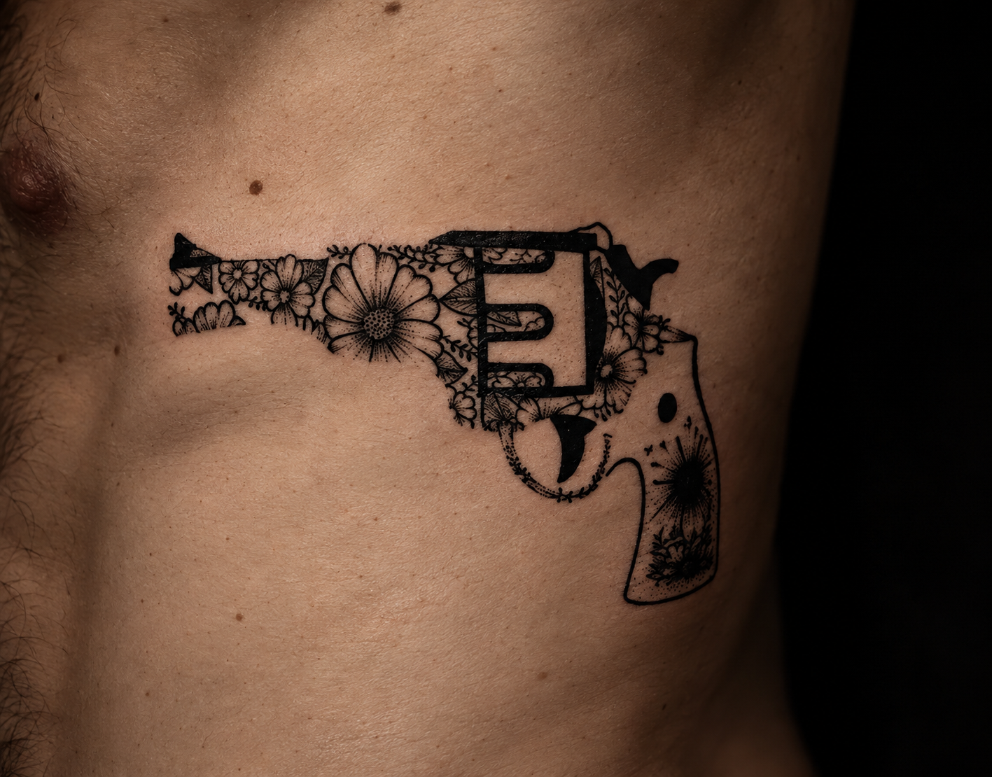 Tattoo della collezzione FLOWER Arms fatto a Gordon